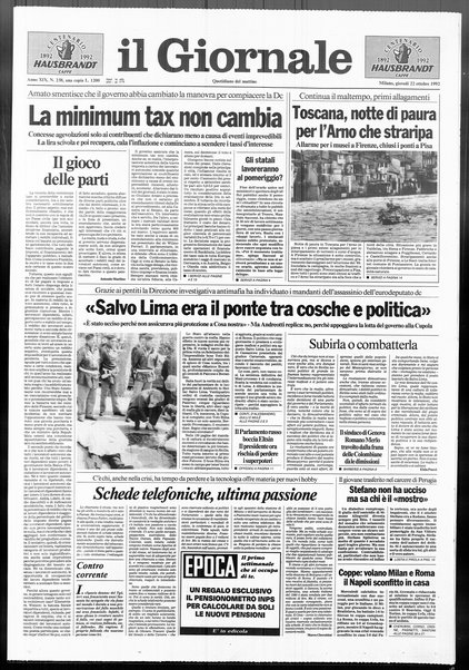 Il giornale : quotidiano del mattino